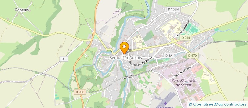 localisation de l'entreprise QUINCAILLERIE DECHAUX à SEMUR-EN-AUXOIS