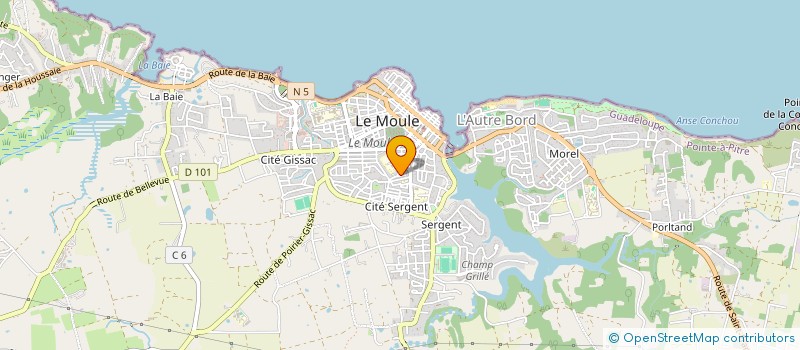 localisation de l'entreprise QUINCAILLERIE DES ARTISANS ET DU BRICOLAGE à LE MOULE