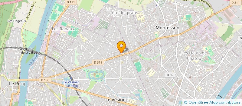 localisation de l'entreprise QUINCAILLERIE DES CHARMETTES à LE VESINET