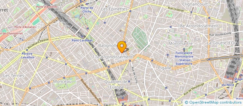 localisation de l'entreprise QUINCAILLERIE DES DAMES à PARIS