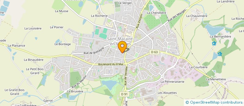 localisation de l'entreprise QUINCAILLERIE DES MAUGES - MAV à SEVREMOINE