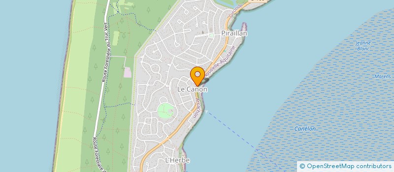 localisation de l'entreprise QUINCAILLERIE DU CANON à LEGE-CAP-FERRET