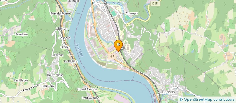 localisation de l'entreprise QUINCAILLERIE DUMONTEIL  SAINT-VALLIER