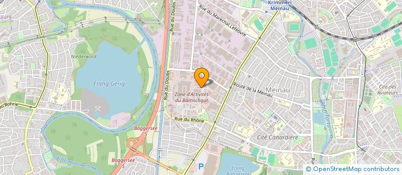 localisation de l'entreprise QUINCAILLERIE FERBAT FERRURES DE BATIMENT à STRASBOURG