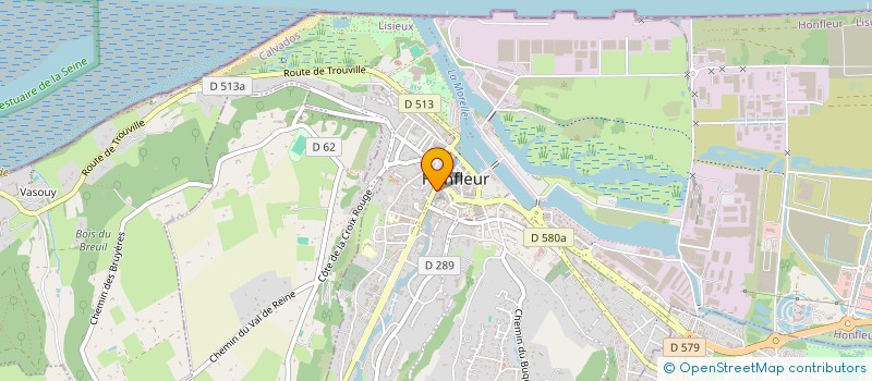 localisation de l'entreprise QUINCAILLERIE J LEMETEILL à HONFLEUR