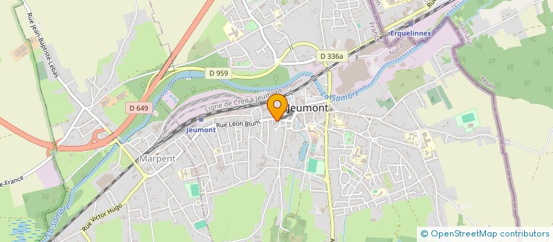 localisation de l'entreprise QUINCAILLERIE JEUMONTOISE à JEUMONT