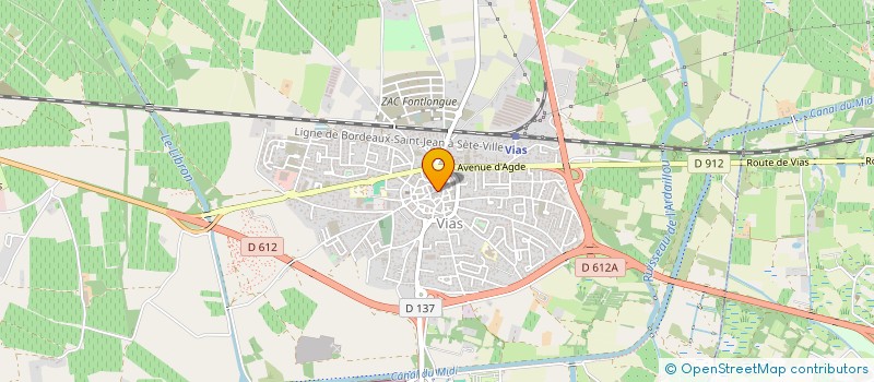 localisation de l'entreprise QUINCAILLERIE KUENTZ  VIAS