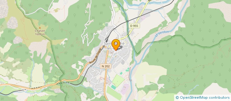 localisation de l'entreprise QUINCAILLERIE MICHEL  SAINT-ANDRE-LES-ALPES