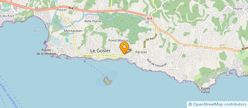 localisation de l'entreprise QUINCAILLERIE MODERNE ANTILLAISE à LE GOSIER