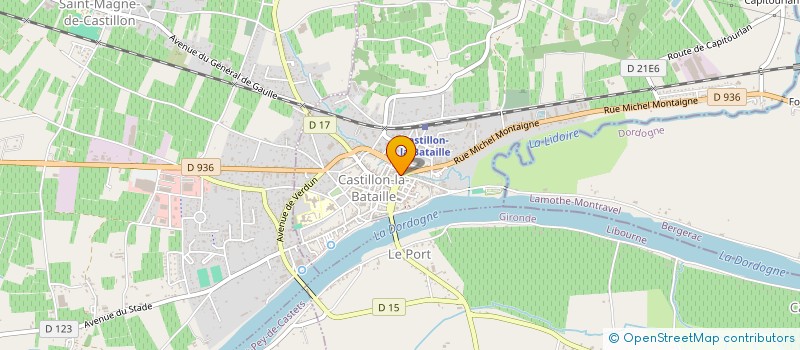 localisation de l'entreprise QUINCAILLERIE NOUVELLE à CASTILLON-LA-BATAILLE