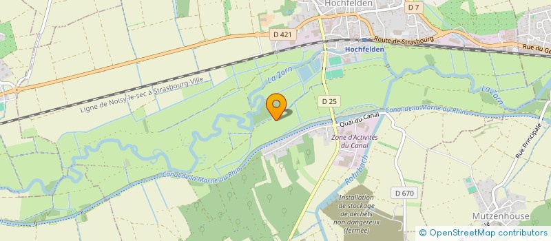 localisation de l'entreprise QUINCAILLERIE PIERRE FAESSEL  HOCHFELDEN