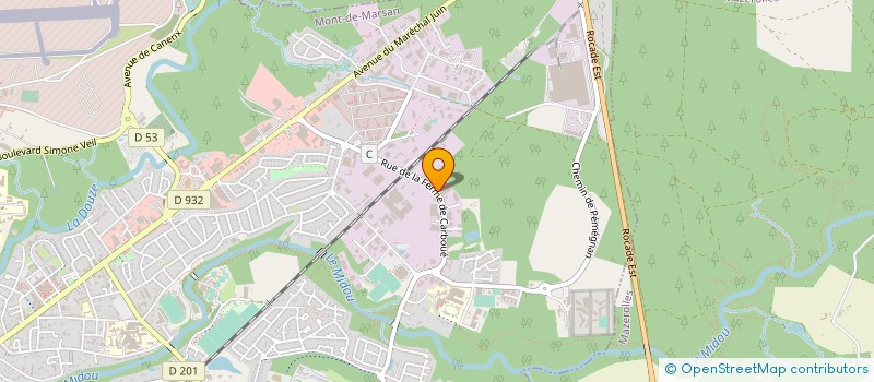 localisation de l'entreprise QUINCAILLERIE PORTALET  MONT-DE-MARSAN