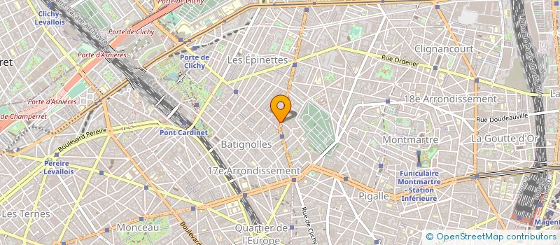 localisation de l'entreprise QUINCAILLERIE PRAT à PARIS