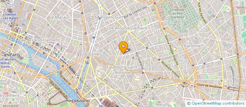 localisation de l'entreprise QUINCAILLERIE R. TALLOT à PARIS