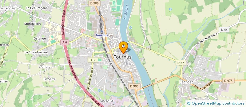 localisation de l'entreprise QUINCAILLERIE REBILLARD à TOURNUS
