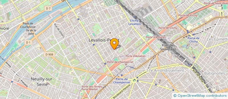 localisation de l'entreprise QUINCAILLERIE REGNAULT à LEVALLOIS PERRET