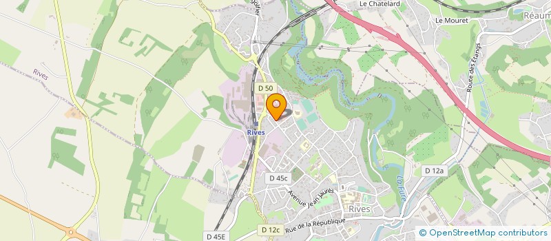 localisation de l'entreprise QUINCAILLERIE ROY à RIVES