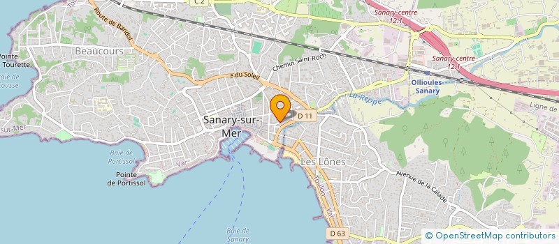 localisation de l'entreprise QUINCAILLERIE SANARY à SANARY-SUR-MER