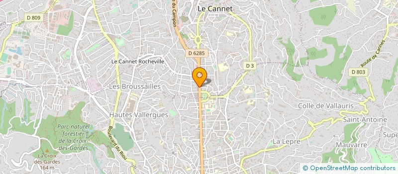 localisation de l'entreprise QUINCAILLERIE SAUZE à LE CANNET