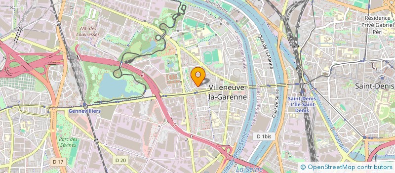 localisation de l'entreprise QUINCAILLERIE SERRURERIE MULTISERVICES 24/24 SAS  VILLENEUVE-LA-GARENNE