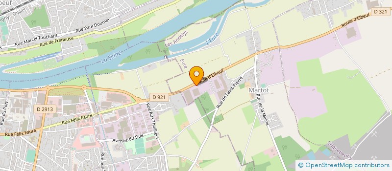 localisation de l'entreprise QUINCAILLERIE SETIN  MARTOT