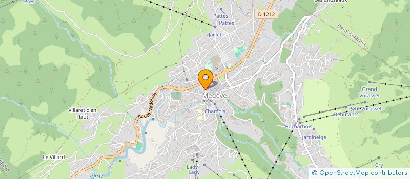 localisation de l'entreprise QUINCAILLERIE SIEGEL à MEGEVE