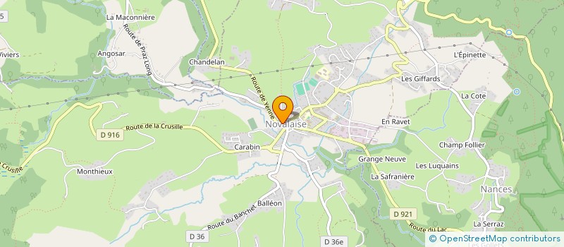 localisation de l'entreprise QUINCAILLERIE STAUB  NOVALAISE