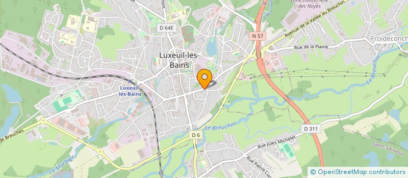 localisation de l'entreprise QUINCAILLERIE VEISSIERE à LUXEUIL-LES-BAINS