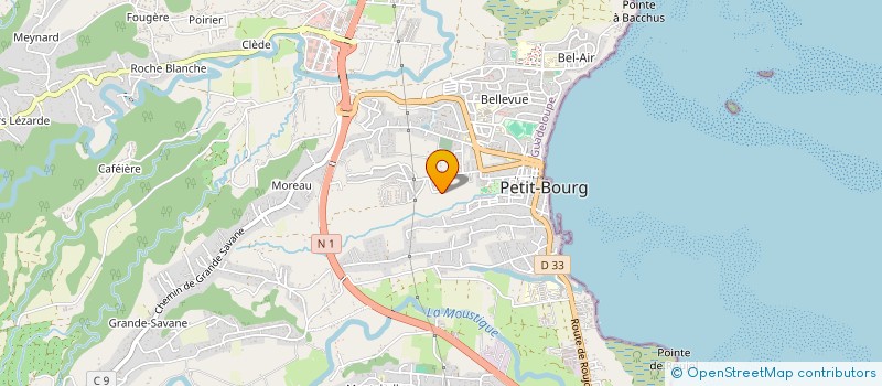 localisation de l'entreprise QUINCAILLES DELICES à PETIT BOURG