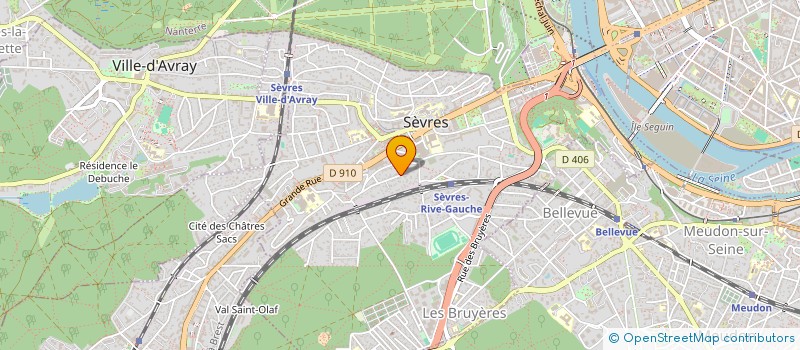 localisation de l'entreprise QUINCE à SEVRES