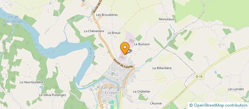 localisation de l'entreprise QUINCE CONSTRUCTION à PUTANGES-LE-LAC