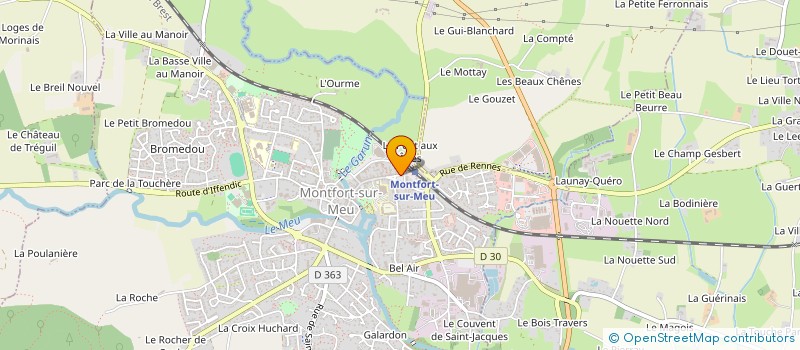 localisation de l'entreprise QUINCONCE  MONTFORT-SUR-MEU
