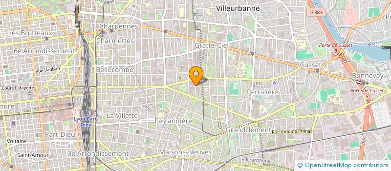 localisation de l'entreprise QUINCTIUS  VILLEURBANNE