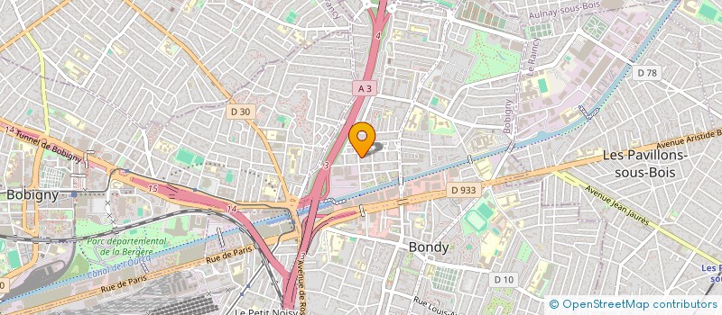 localisation de l'entreprise QUINCY  BONDY