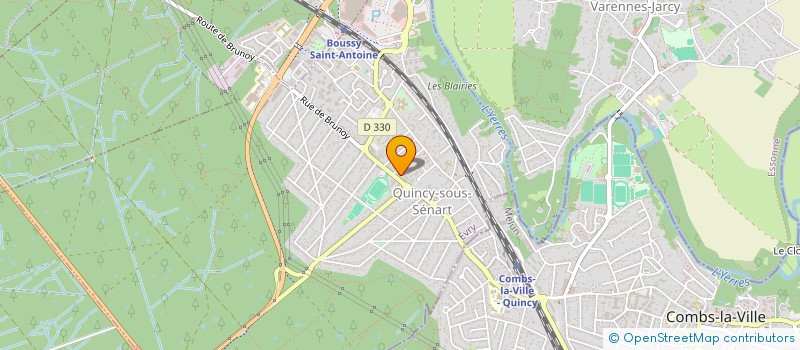 localisation de l'entreprise QUINCY DISTRIBUTION  QUINCY-SOUS-SENART