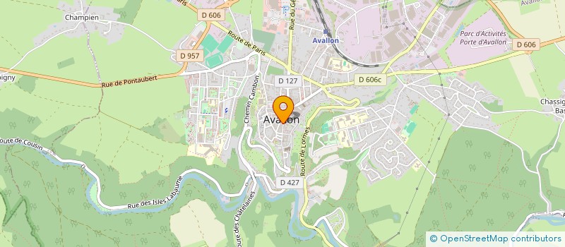 localisation de l'entreprise QUINCY IMMOBILIER à AVALLON