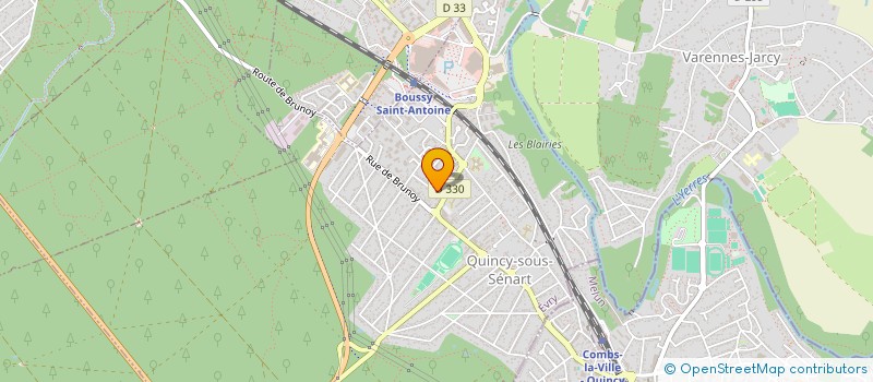 localisation de l'entreprise QUINCY RECHERCHE CLINIQUE THERAPEUTIQUE à QUINCY-SOUS-SENART