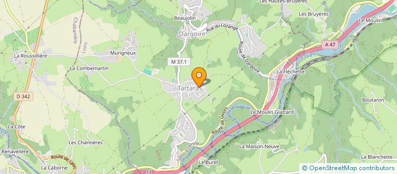 localisation de l'entreprise QUINCY-ROUSSEL  TARTARAS