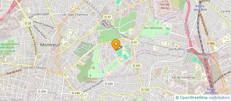 localisation de l'entreprise QUINETTE-GALLAY à MONTREUIL