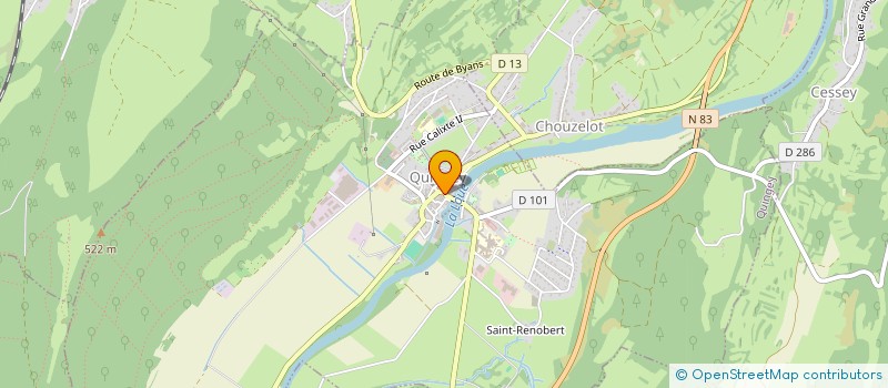 localisation de l'entreprise QUINGEY OPTIQUE  QUINGEY