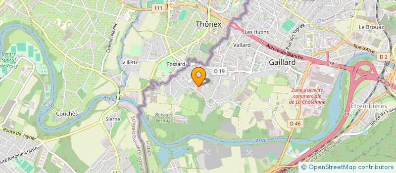 localisation de l'entreprise QUINILI à GAILLARD