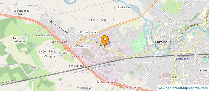 localisation de l'entreprise QUINIO à LAMBALLE-ARMOR