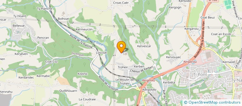 localisation de l'entreprise QUINIOU-TROHEIR à QUIMPER