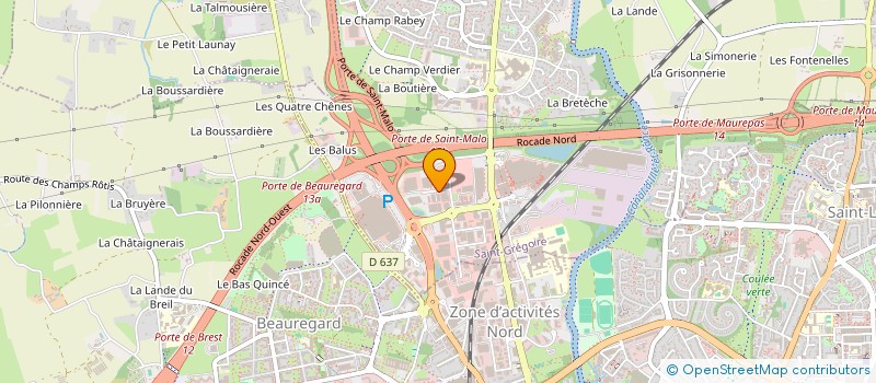 localisation de l'entreprise QUINISEP  SAINT-GREGOIRE