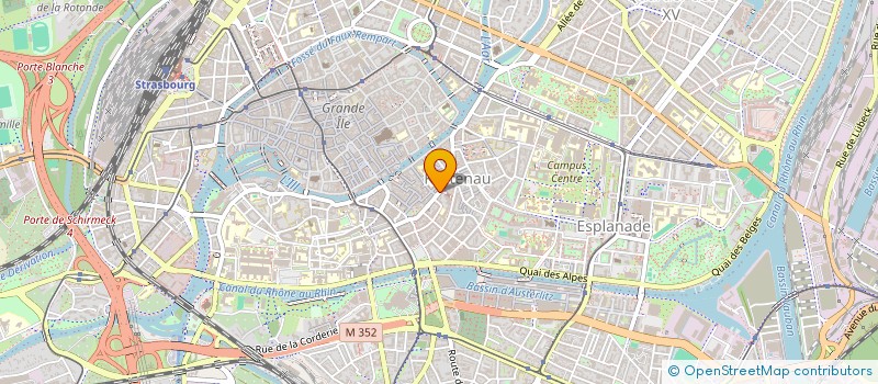 localisation de l'entreprise QUINQUA 67 à STRASBOURG