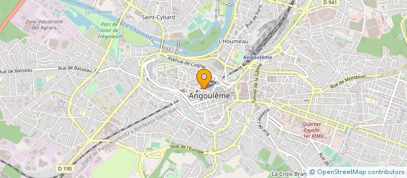 localisation de l'entreprise QUINQUINA à ANGOULEME