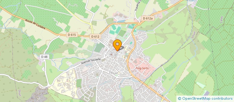 localisation de l'entreprise QUINQUINA  THUIR