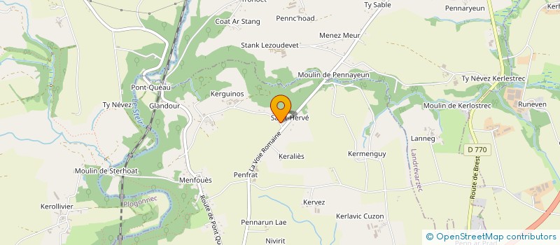 localisation de l'entreprise QUINQUIS  QUIMPER