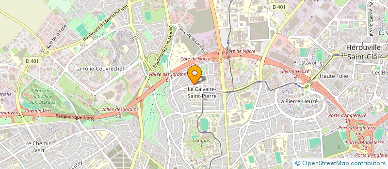 localisation de l'entreprise QUINQUIS ANDRE à CAEN