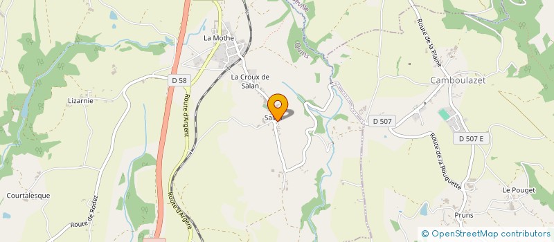 localisation de l'entreprise QUINS EMBRYONS  QUINS